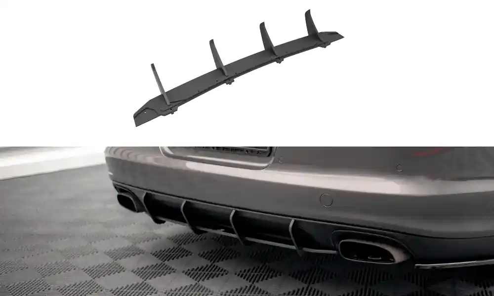 Středový spoiler pod zadní nárazník Porsche Panamera / Panamera Diesel 970 Nejlepší Volba