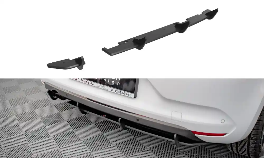 Cenově Výhodný Středový spoiler pod zadní nárazník Renault Clio Mk5