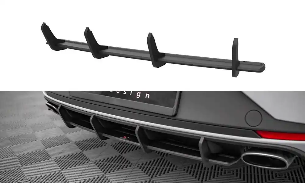 Sleva Středový spoiler pod zadní nárazník Seat Leon Cupra Sportstourer Mk3