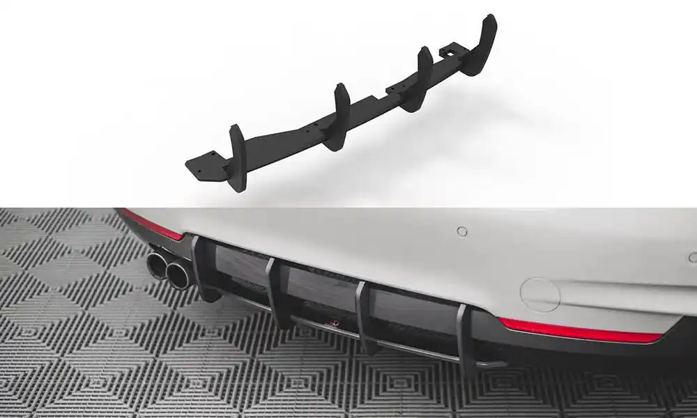 Dokud Zásoby Vydrží Středový spoiler pod zadní nárazník V.1 BMW 4 M-Pack F32