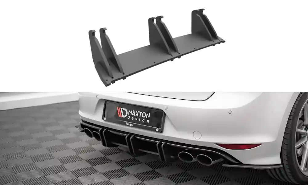 Středový spoiler pod zadní nárazník Volkswagen Golf R Mk7 Sleva
