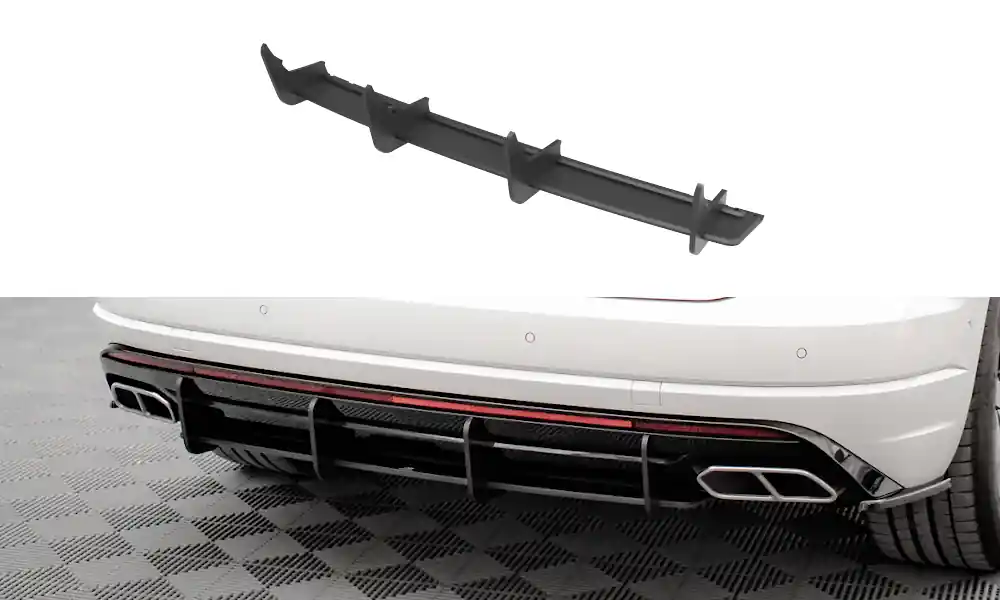 Pouze Dnes Středový spoiler pod zadní nárazník Volkswagen Touareg R-Line Mk3