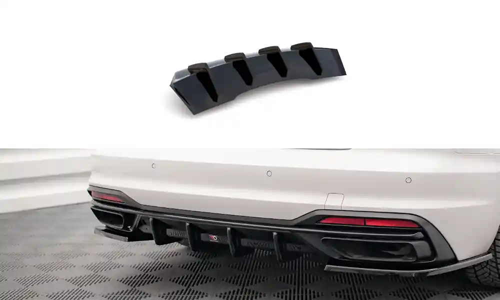 Středový spoiler pod zadní nárazník Audi A4 B9 facelift Časově Omezené
