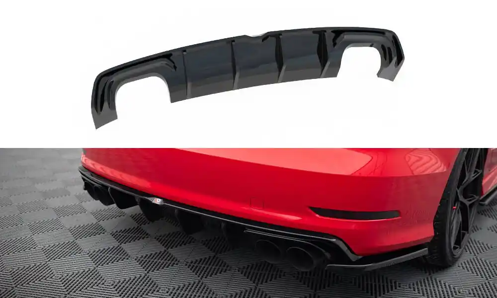 Originální Středový spoiler pod zadní nárazník Audi S3 Sedan 8V