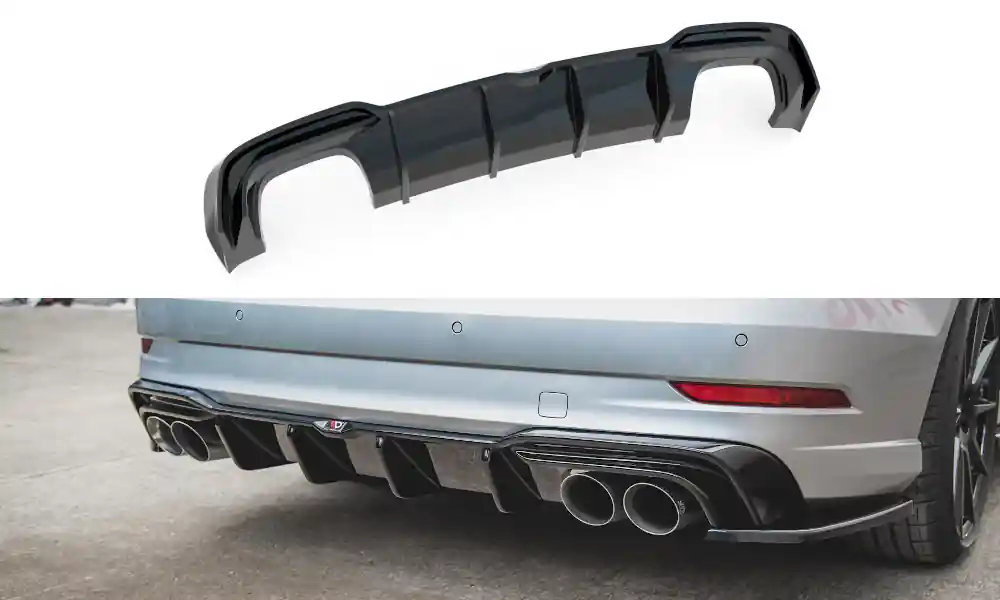 Nejprodávanější Středový spoiler pod zadní nárazník Audi S3 Sedan 8V facelift