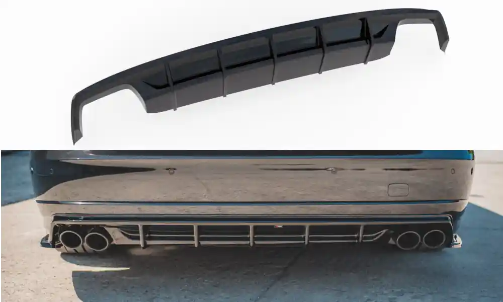 Středový spoiler pod zadní nárazník Audi S8 D4 facelift Vrácení Zdarma