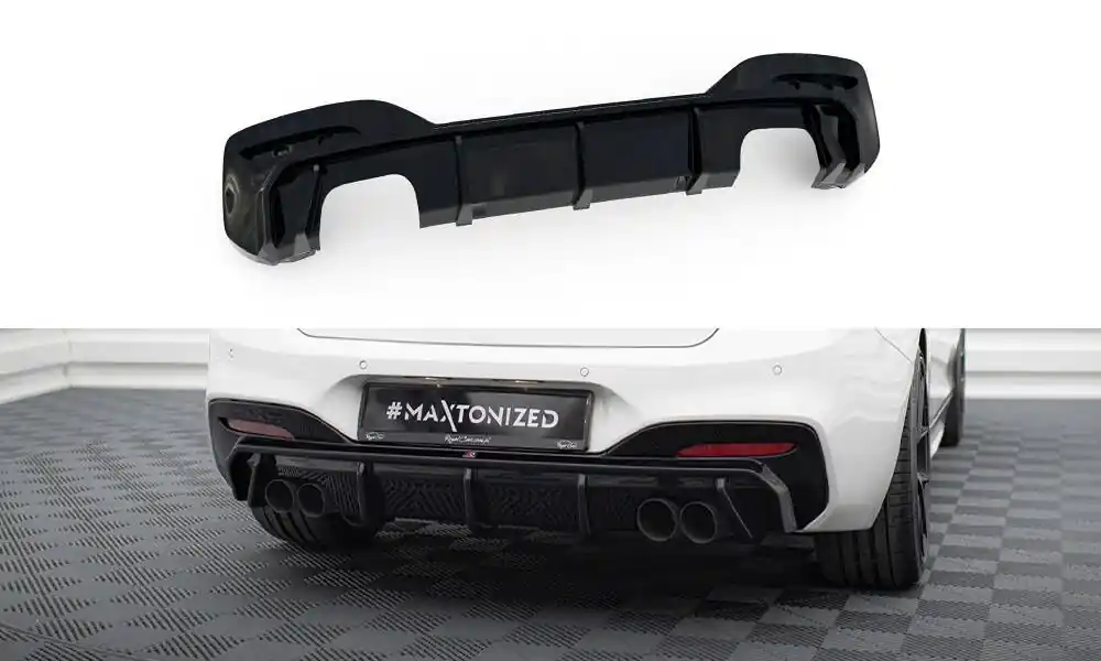 Středový spoiler pod zadní nárazník BMW 1 M-Pack / M140i F20 facelift (Version with dual Výfuk s on both sides) Akce