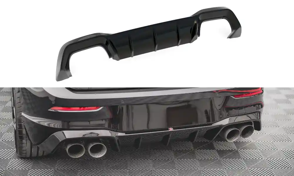 Poslední Šance Středový spoiler pod zadní nárazník V.1 Volkswagen Golf R Mk8