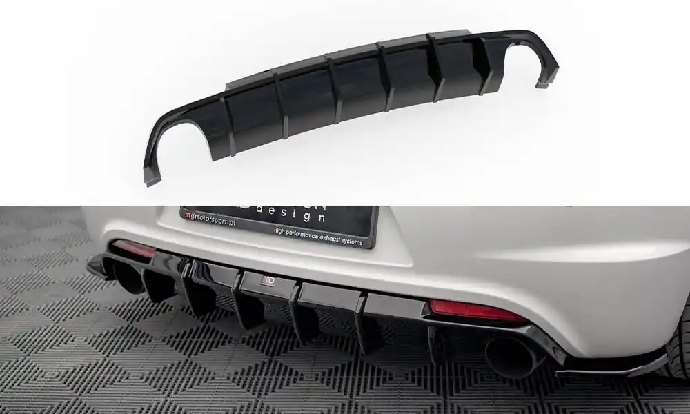 Středový spoiler pod zadní nárazník V.1 Volkswagen Scirocco R Mk3 Hit Sezóny
