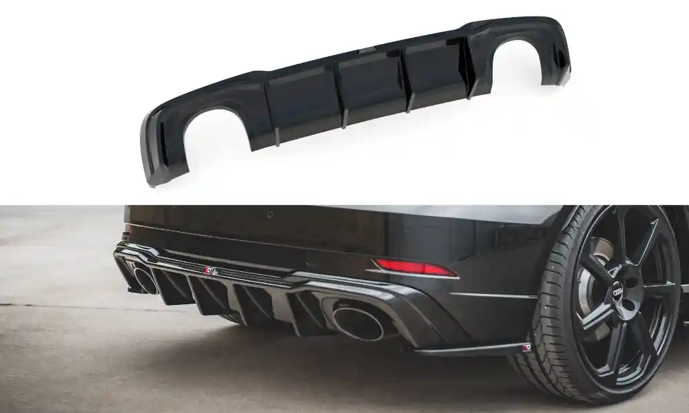 Středový spoiler pod zadní nárazník V.2 Audi RS3 8V Sportback facelift Zlevněný