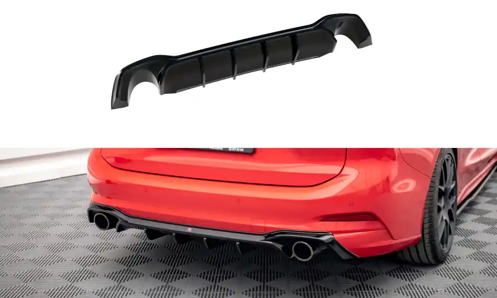 Ověřený Středový spoiler pod zadní nárazník V.2 Ford Focus Estate ST Mk4
