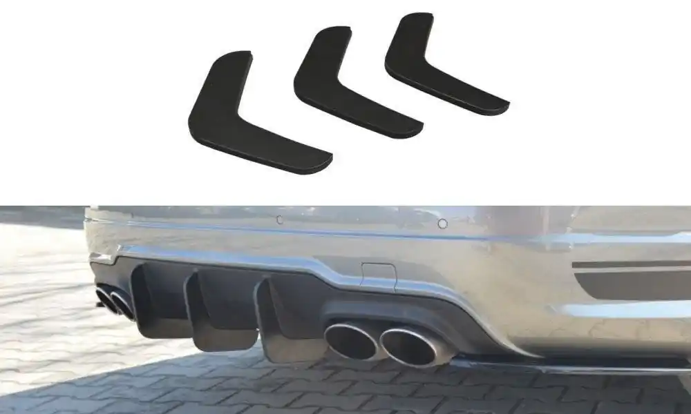 Finální Výprodej Středový spoiler pod zadní nárazník v.2 Mercedes C W204 AMG-Line (facelift)