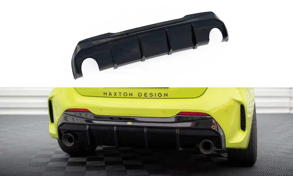 Výhodná Nabídka Středový spoiler pod zadní nárazník V.3 BMW 1 F40 M-Pack/ M135i (Single Výfuk Version)