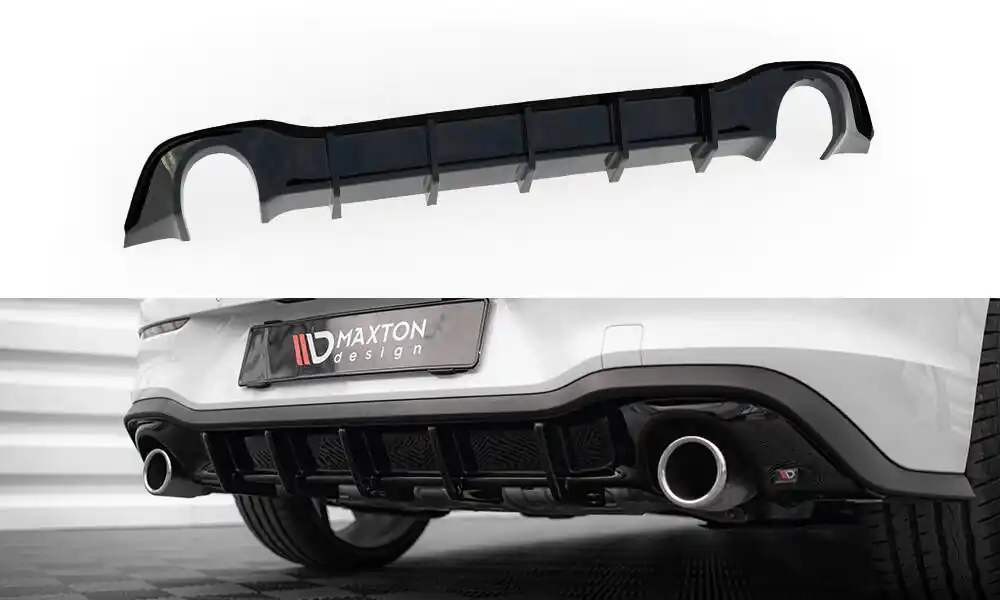 Středový spoiler pod zadní nárazník V.3 Volkswagen Golf GTI Mk8 Zlevněný