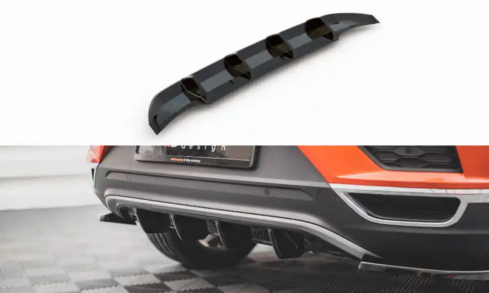 Doprava Zdarma Středový spoiler pod zadní nárazník Volkswagen T-Roc Mk1