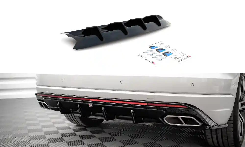 Přímo Od Výrobce Středový spoiler pod zadní nárazník Volkswagen Touareg R-line Mk3