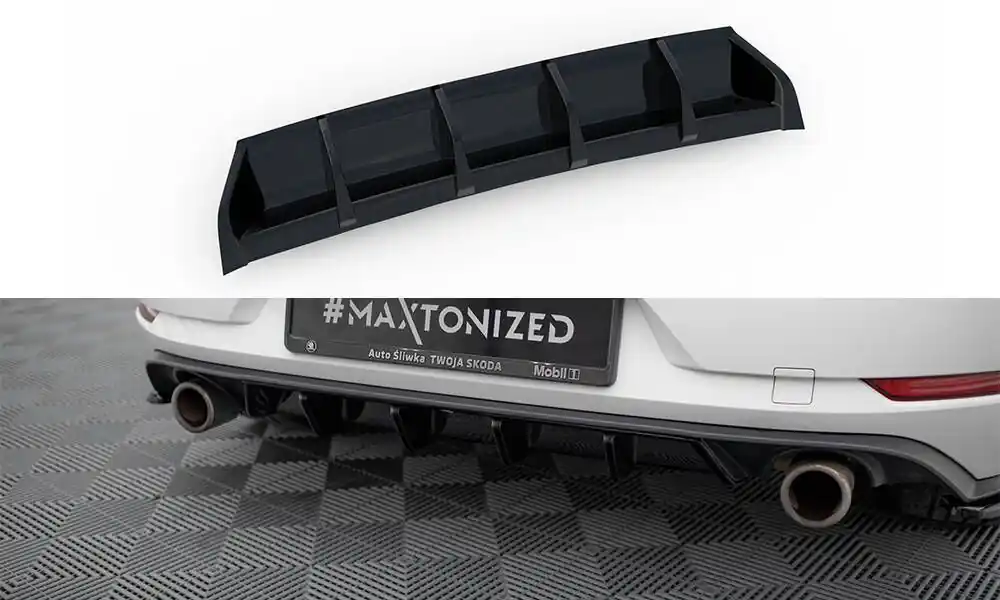 Středový spoiler pod zadní nárazník VW GOLF VII GTI facelift Víkendová Akce