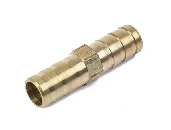 Mosazná přechodka / spojka na hadice 12mm - délka 42mm Vysoce Kvalitní