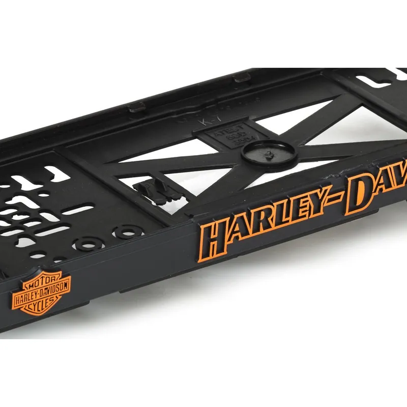 Expresní Doručení Podložka pod SPZ 3D Harley Davidson oranžová