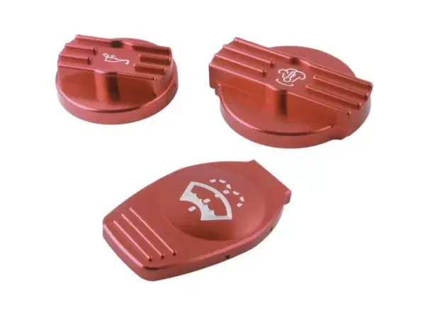 Kryt na víčko oleje, vody a ostřikovače VAG 2.0 TSI/TFSI EA113/EA888 - červené Časově Omezené