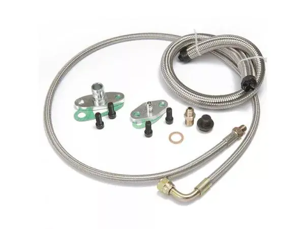 Vedení oleje kit na turbo T3, T4, T35, T40, T60, T67, T70, T76 - Nissan 200SX S14 / Skyline RB20/RB25 Hit Sezóny