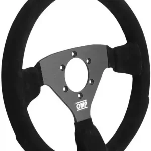Autentický Volant OMP 320 Rally 320mm - černý/černý - semiš