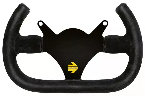 Volant Momo Modell 101 290mm - černý/černý - semiš Vysoce Kvalitní