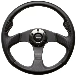 Přímo Od Výrobce Volant Momo Jet 320mm - černý/černý - kůže