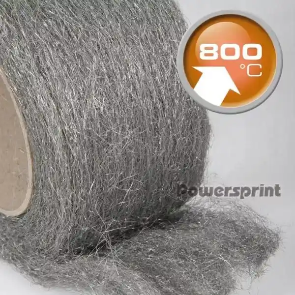 Rychlé Dodání Izolační vlna / výplň výfuku Powersprint - 2,5kg - 800°C - chrom ocel