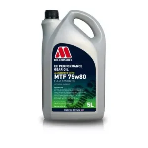 Horká Nabídka Převodový olej Millers Oils EE Performance MTF 75w80 - 5l - plně syntetický low-friction převodový olej, aditivován nanočásticemi
