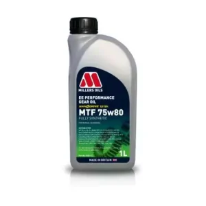 Převodový olej Millers Oils EE Performance MTF 75w80 - 1l - plně syntetický low-friction převodový olej, aditivován nanočásticemi Víkendová Akce