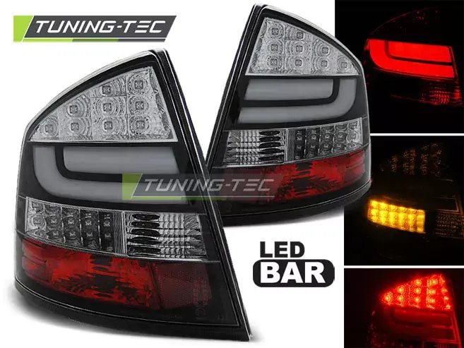LED BAR KONCOVÁ SVĚTLA ČERNÁ pasuje na SKODA OCTAVIA II SEDAN 04-12 Doprava Zdarma