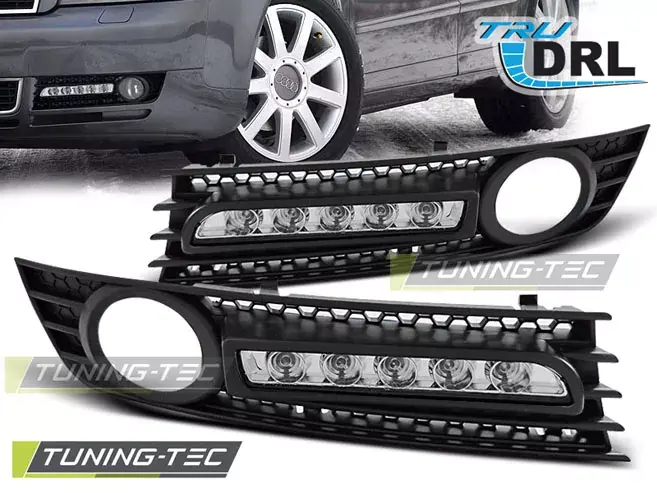 Časově Omezené KRYT MLHOVÉHO SVĚTLA LED DRL pasuje na AUDI A4 01-04