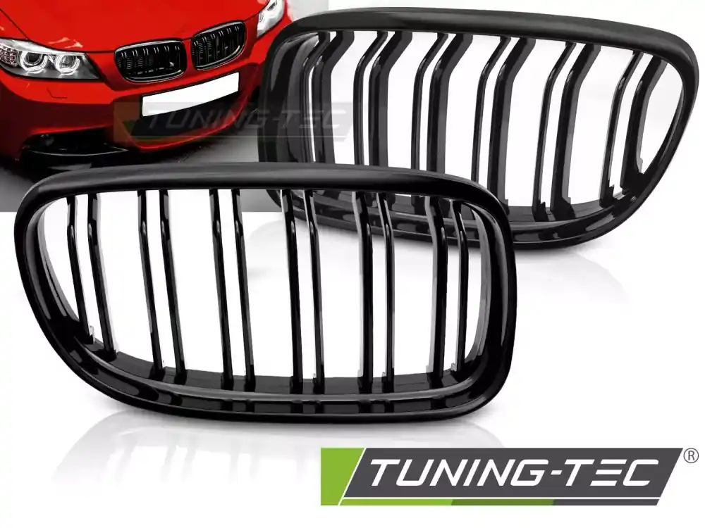 Hit Sezóny GRILLE SPORT GLOSSY BLACK DOUBLE BAR fits BMW E90 / E91 LCI 09-11