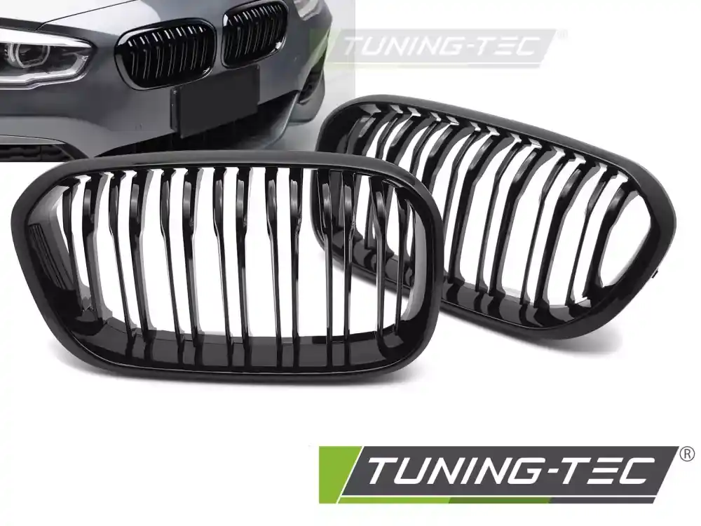 GRILLE SPORT GLOSSY BLACK DOUBLE BAR fits BMW F20 / F21 LCI 15-18 Super Cena