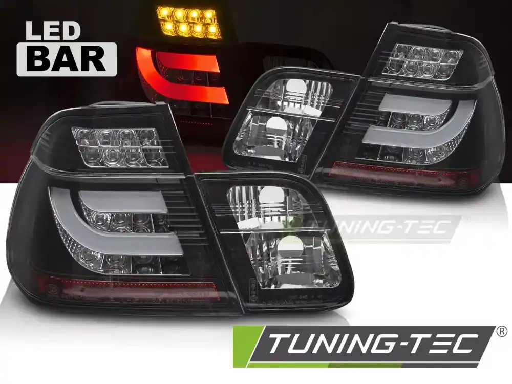 LED TAIL LIGHTS BLACK fits BMW E46 98-01 SEDAN Top Prodej
