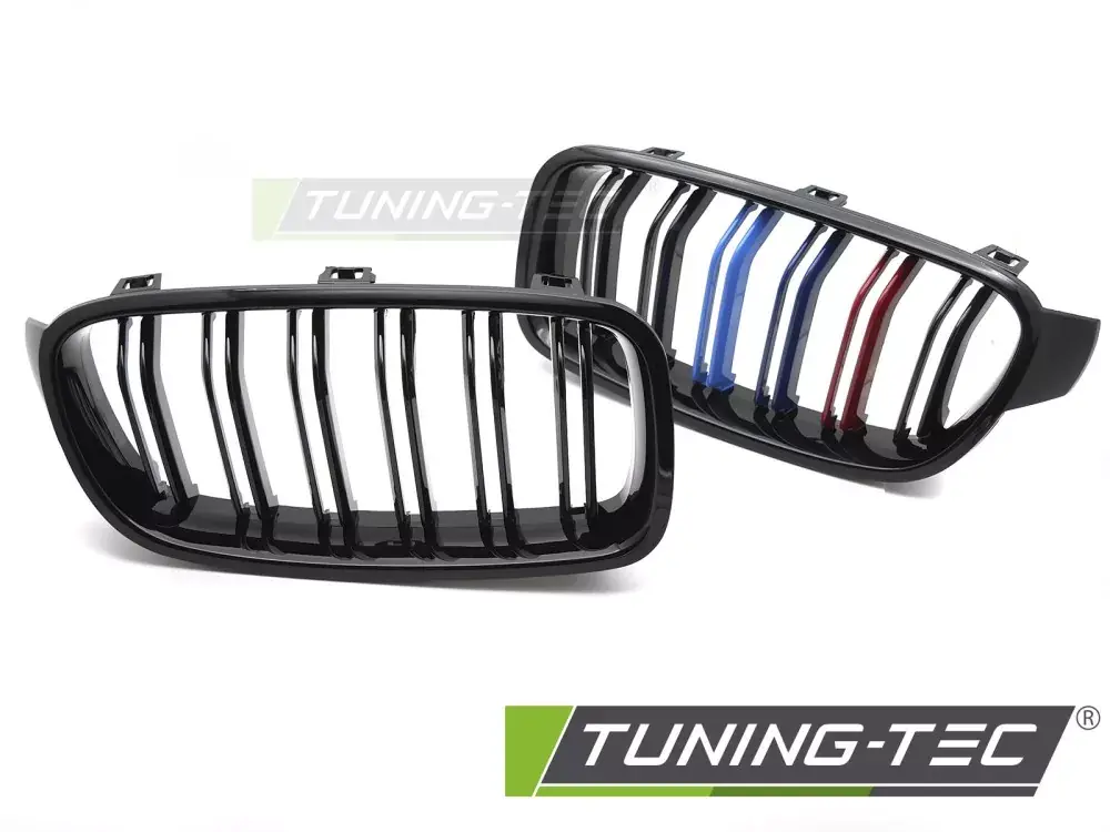 Koupit Online GRILLE SPORT GLOSSY BLACK TRI-COLOUR DOUBLE BAR fits BMW F30 / F31 11-18