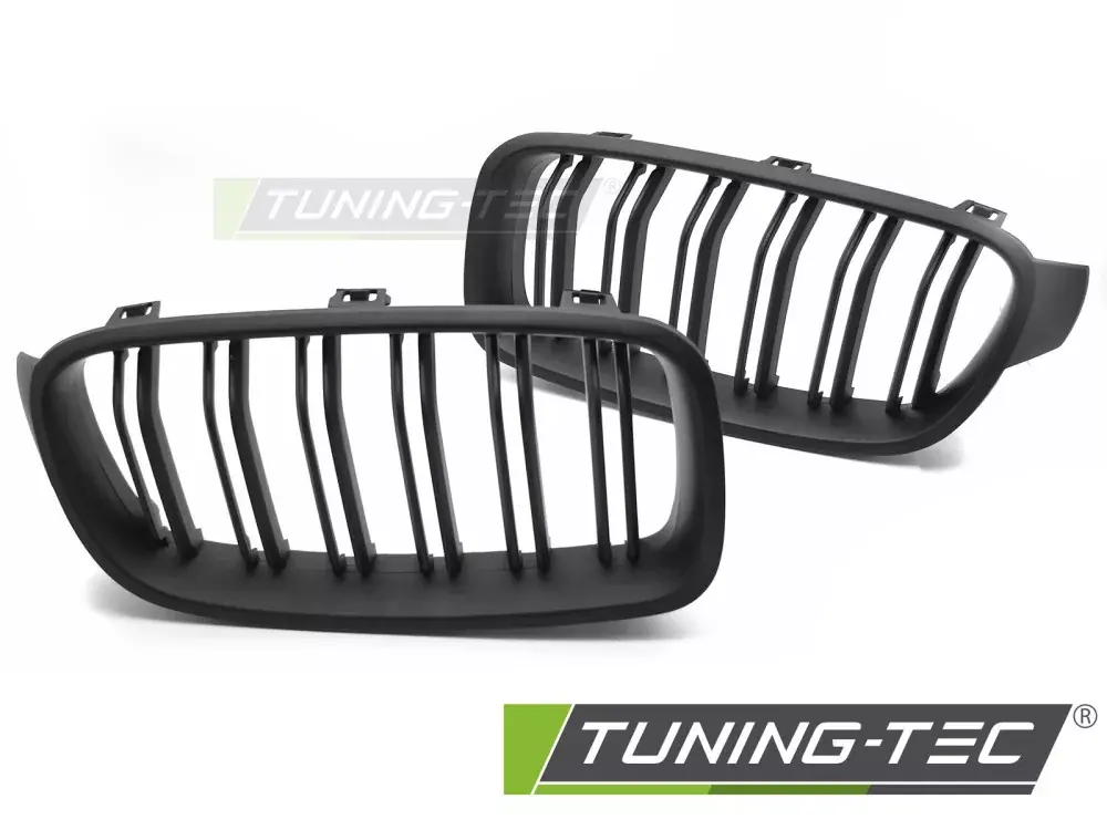GRILLE SPORT MATT BLACK DOUBLE BAR fits BMW F30 / F31 11-18 Vrácení Zdarma