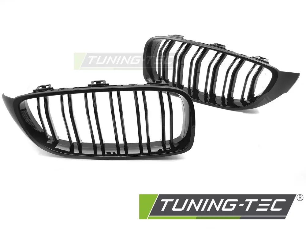 Jen Po Omezenou Doba GRILLE SPORT GLOSSY BLACK DOUBLE BAR fits BMW F32 / F33 / F36 13-20