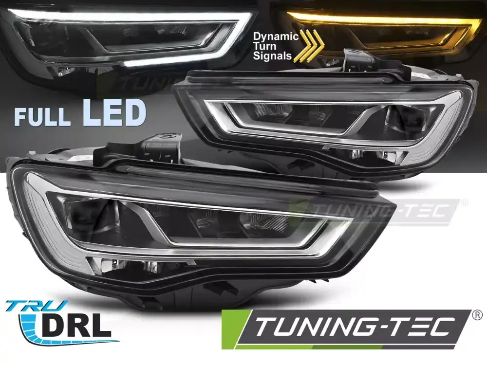 PLNĚ LED SVĚTLOMETY SEQ DRL pro AUDI A3 8V 12-16 Jen Po Omezenou Doba