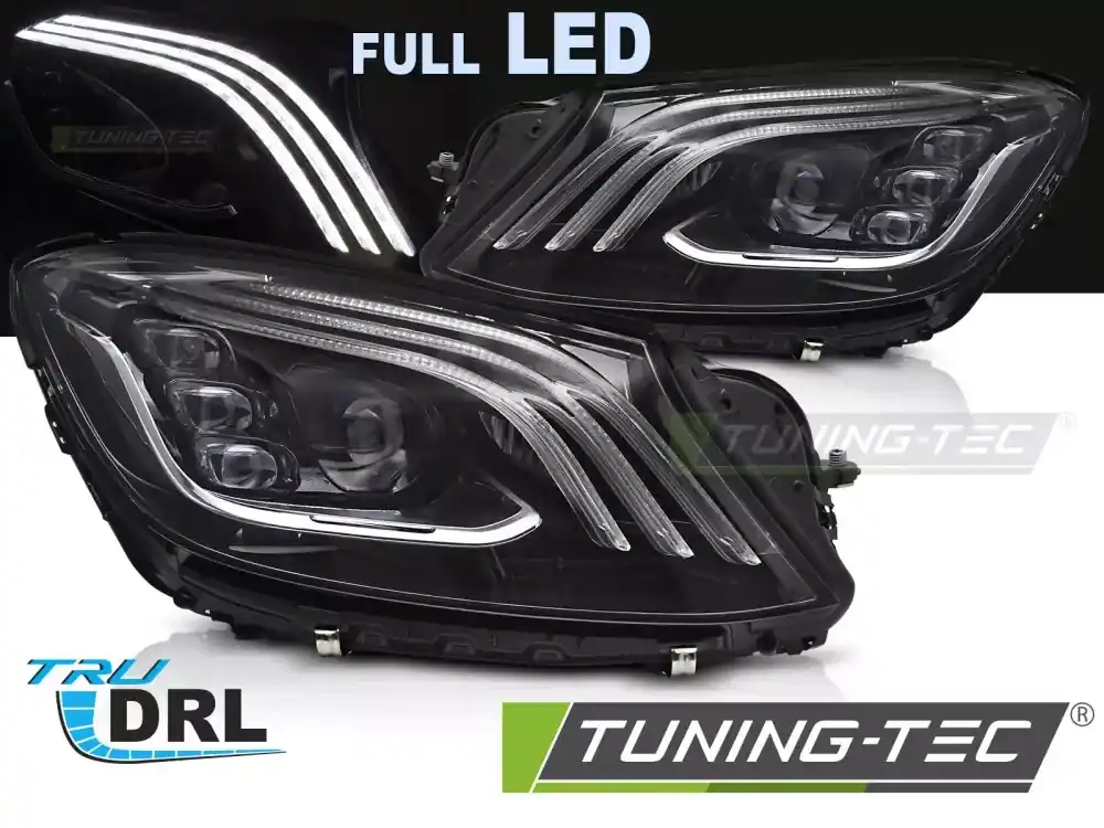PLNĚ LED DLR SVĚTLOMETY pro MERCEDES S-CLASS W222 13-17 Akce