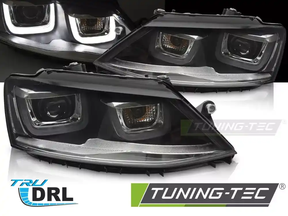 Bezpečná Platba SVĚTLOMETY U-LED DRL pro VW JETTA VI 11-18